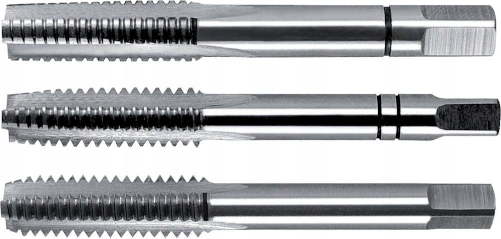 Sada ručných kohútikov DIN352 HSS M12 FORTIS